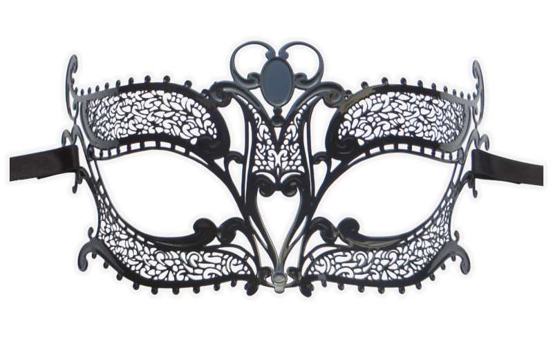 Masque Venise Dentelle Metal 'Lynn' - Cliquez sur l'image pour la fermer