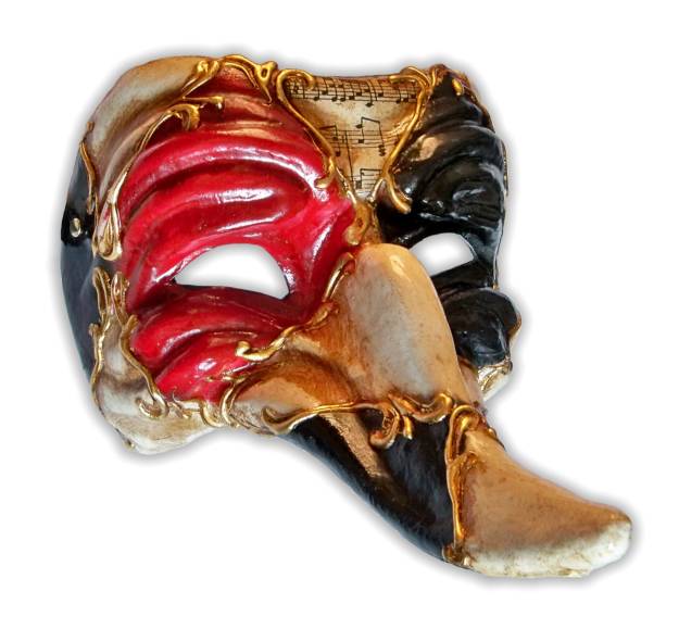 Venetian Mask - Zanni Batocchio Colore - Click Image to Close