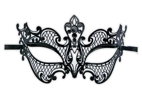 Venezianische Maske Metall 'Caitlin' - zum Schließen ins Bild klicken