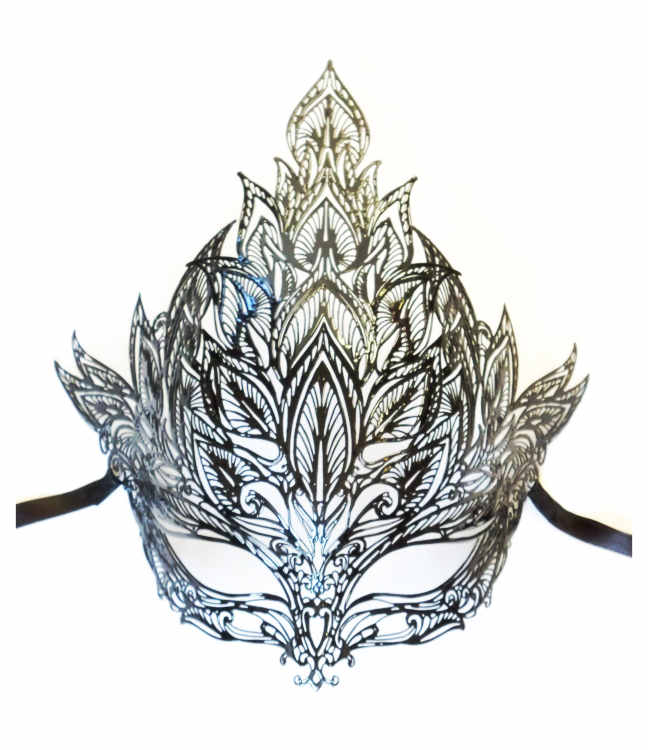 Venezianische Maske aus Metall 'Grazil'