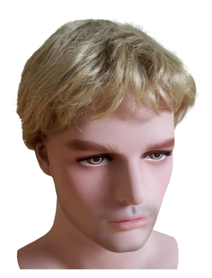 Short Blond Mens Wig - Click Image to Close