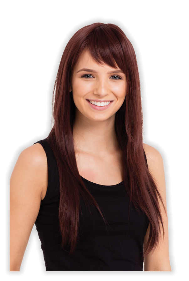 Brown Straight Wig 'Christelle' - Click Image to Close