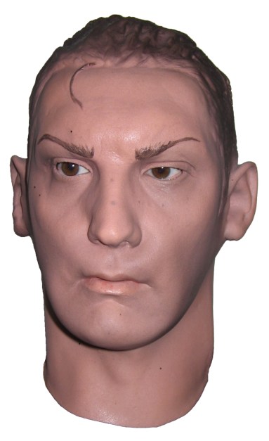 Realistische Gesichtsmaske aus Latex 'Kavalier' - zum Schließen ins Bild klicken