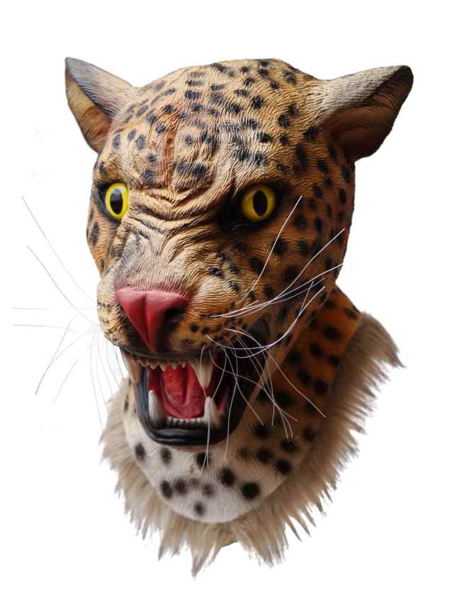 Realistic Leopard Mask Latex - Click Image to Close