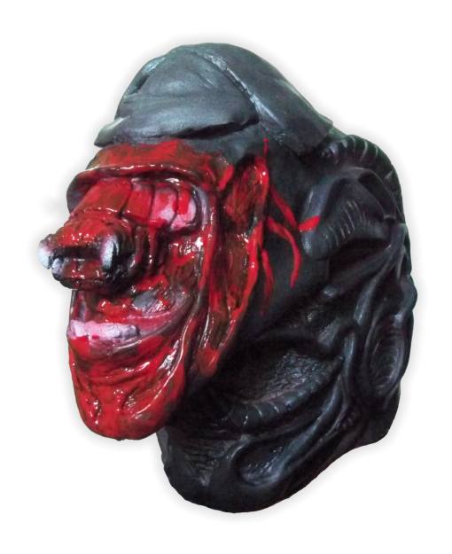 Sci-Fi Maske 'Schwarzes Monstrum' - zum Schließen ins Bild klicken