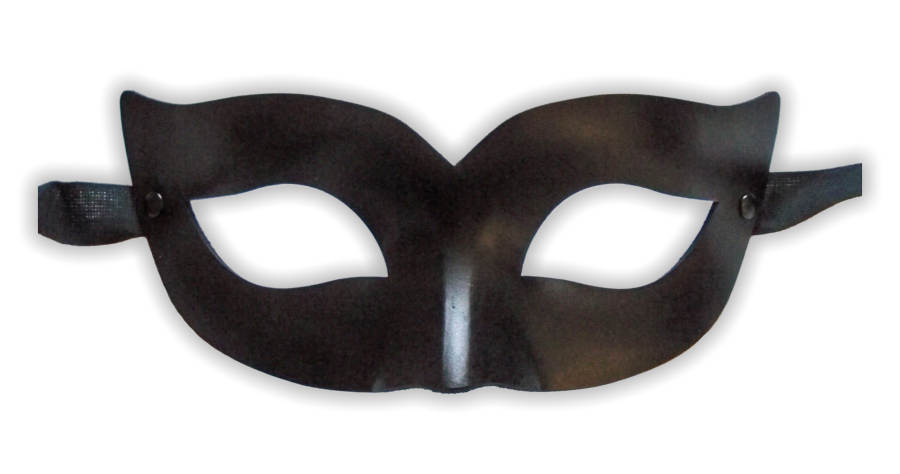 Masque en Cuir Noir 'l'Héroïne' - Cliquez sur l'image pour la fermer