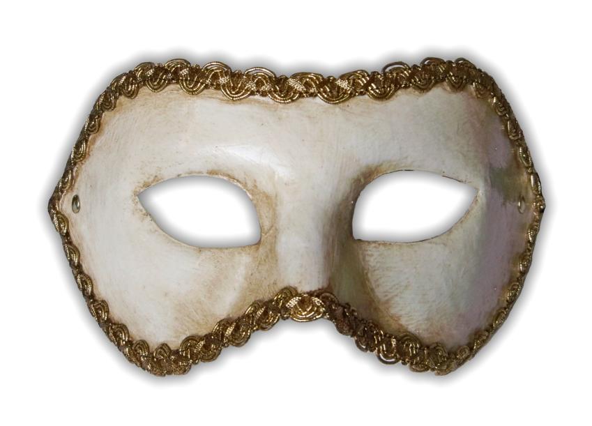 Masque Vénitien Colombina Blanc