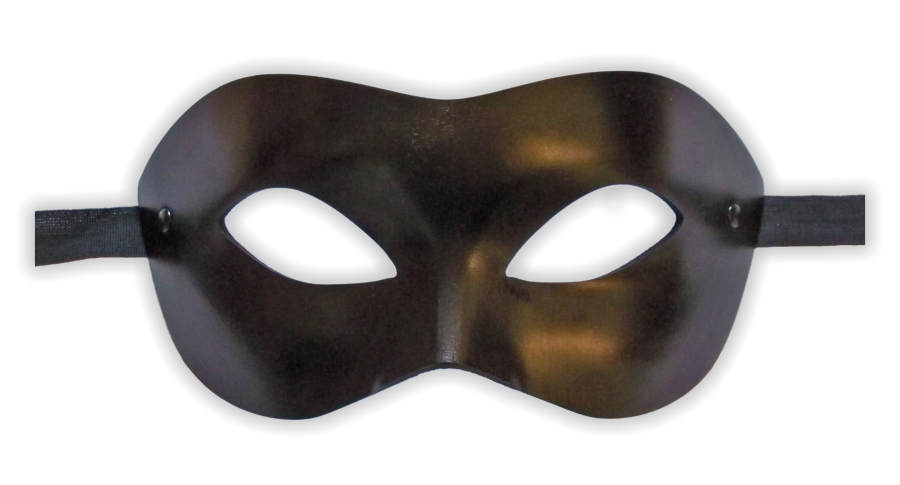 Venetian Black Leather Mask Colombina