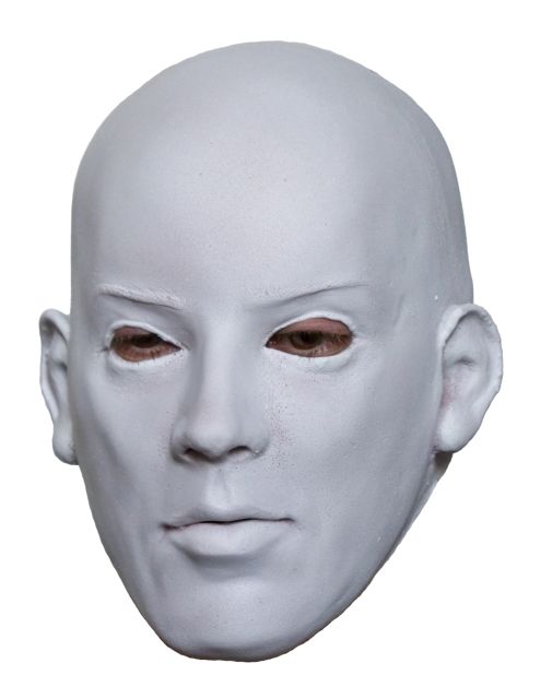 Weiße Maske aus Latex