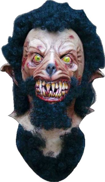 Wolfsmensch Horror Latexmaske - zum Schließen ins Bild klicken