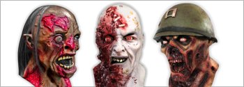 Zombie Latex Maske - zum Schließen ins Bild klicken